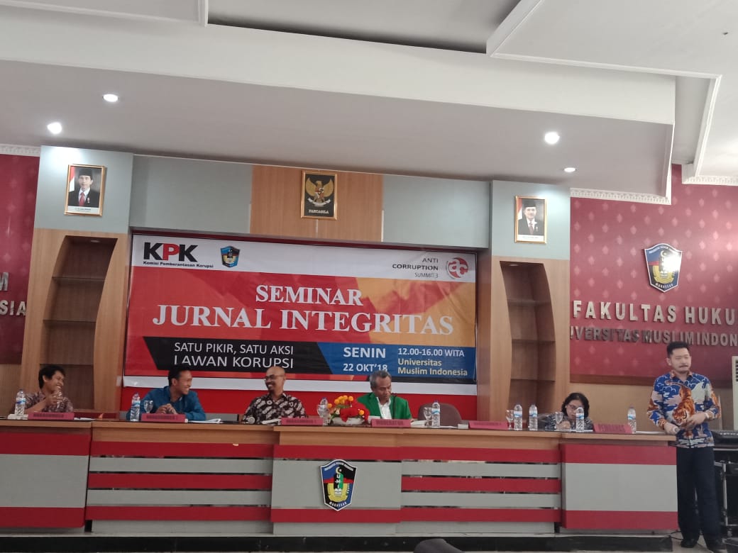 Gelar Seminar Integritas, KPK Sosialisasi Jurnal Ilmiah Berkala