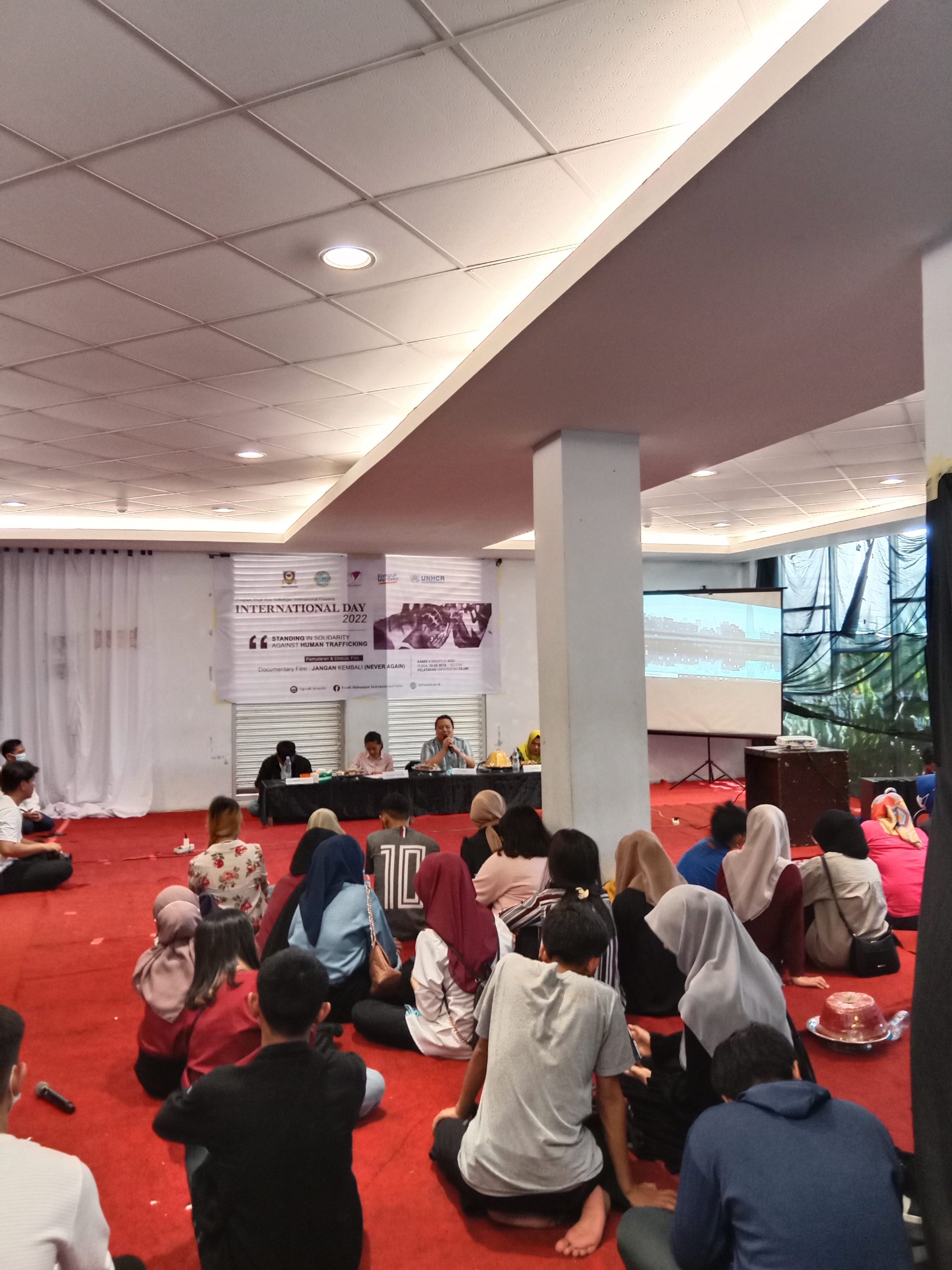 HIMAHI-UNIFA memperingati International Day, bertajuk “Standing in Solidarity Against Human Trafficking”